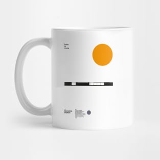 Barcelona Pavilion, Ludwig Mies van der Rohe, Minimal Architecture Bauhaus Design Mug